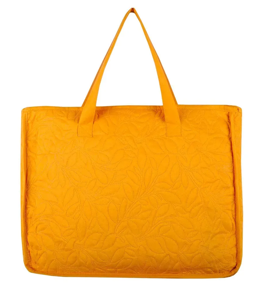 Stof Cassandre boutis 240x220 curry +2 taies polyester