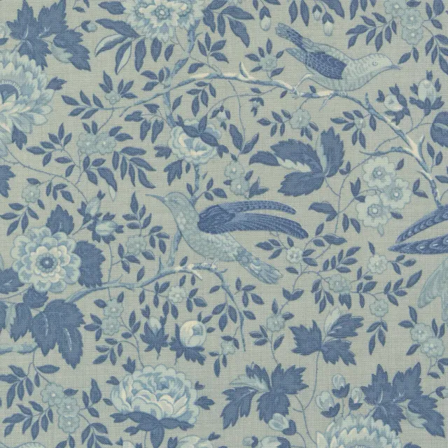 French General Bleu de France 13930 15 tissu coton bleu au mètre