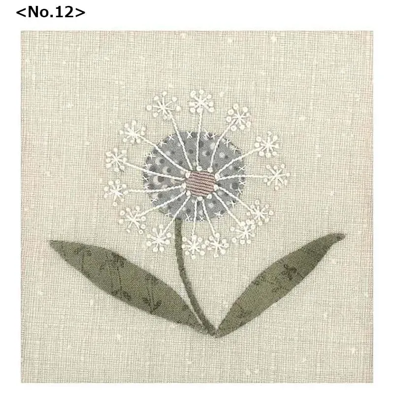 Yoko Saito Fleurs Scandinaves kit appliqué n°12 coton