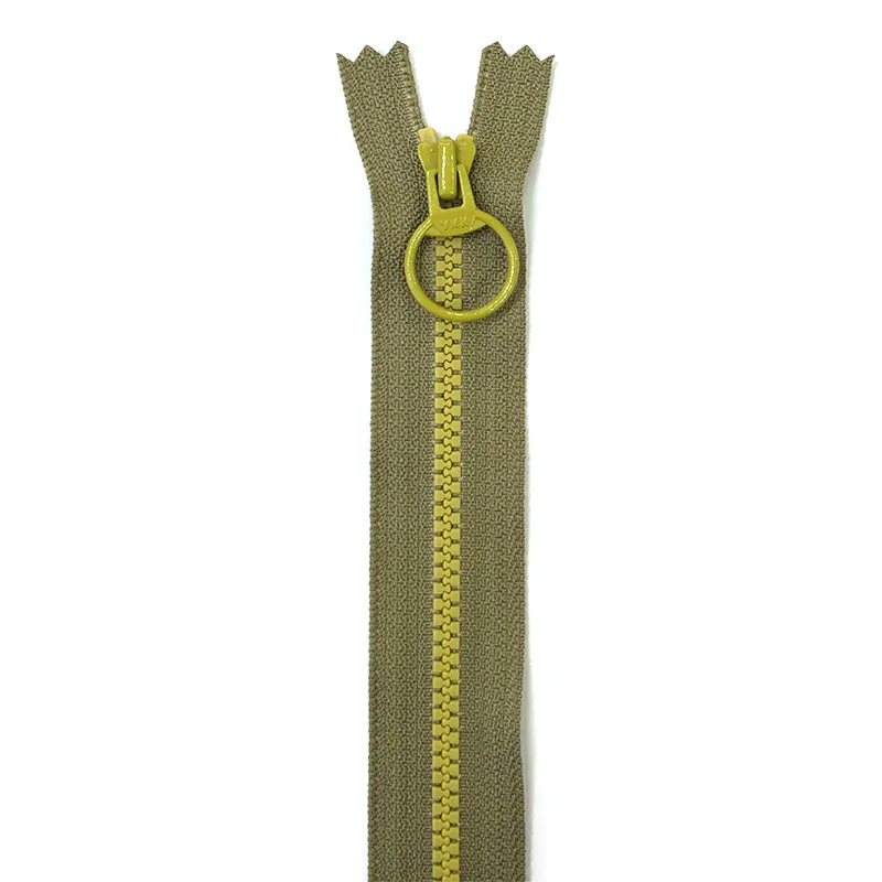 Yoko Saito fermeture éclair kaki 40 cm pour sac