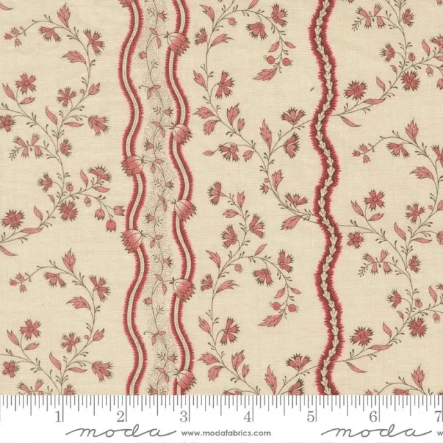 French General Fleur de Paris 13993 11 tissu coton Pearl Garance