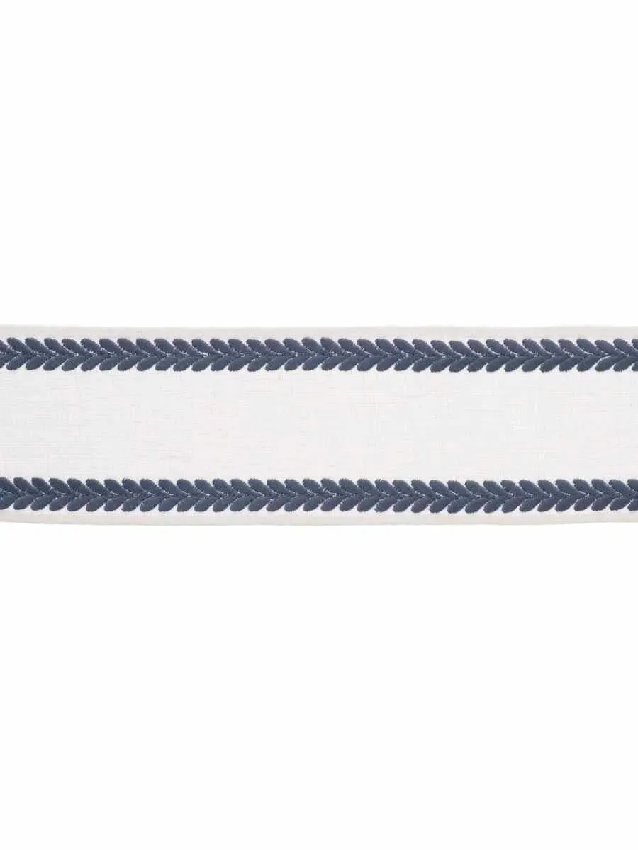 French General Amelie Azure galon lin bleu 10,8 cm au mètre