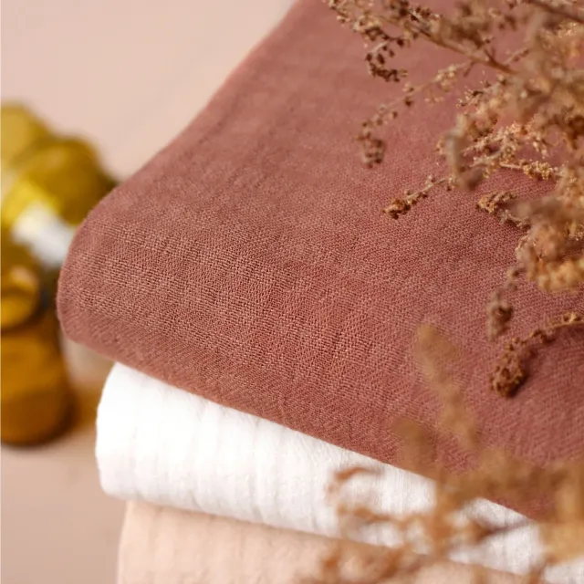 La Maison Naïve Coton Tissé Petits Carreaux tissu Sienne au mètre
