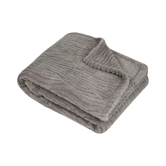STOF Columbia plaid 180x220 cm naturel texturé relief