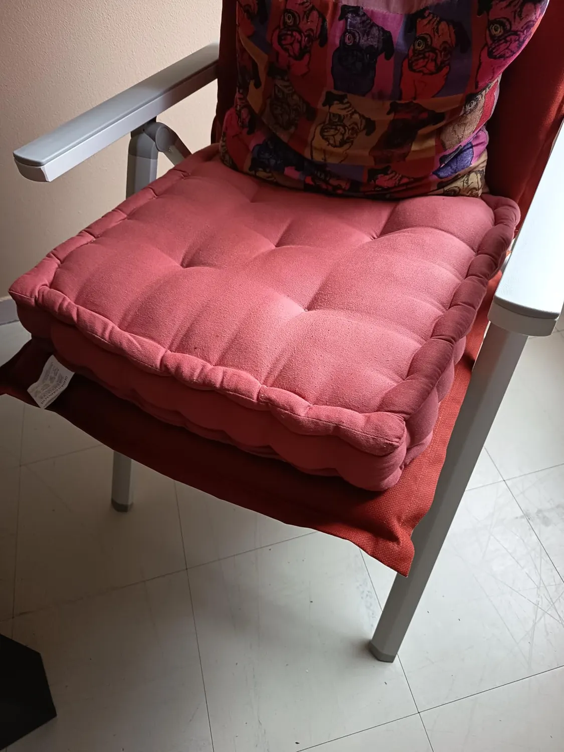 Stof Oxford coussin de sol 45x45 cm sauge satin coton
