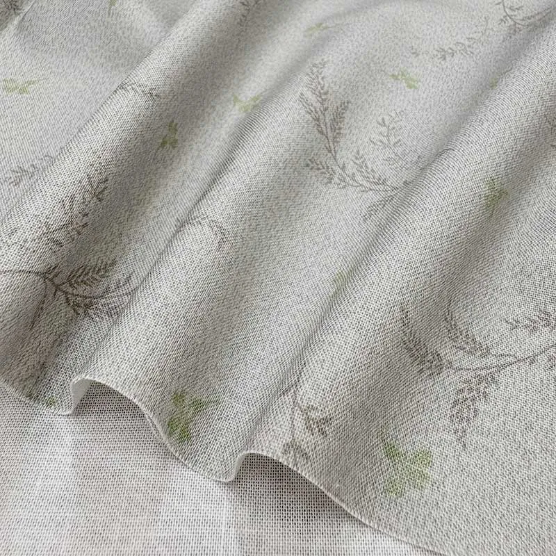 Yoko Saito 2026-05-A11 tissu patchwork coton fleurs vertes