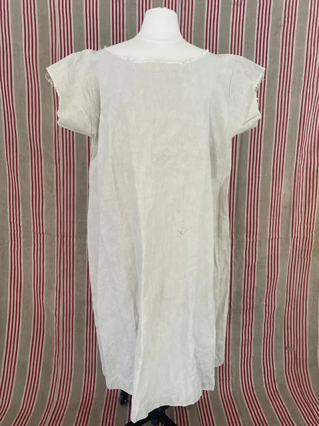 French General chemise ancienne chanvre gris taille 6-8