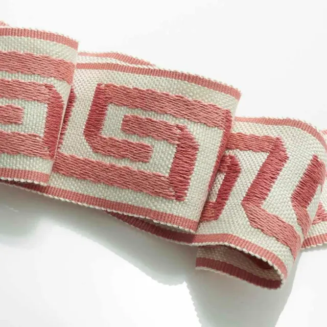 French General Renier Coral galon décoratif corail au mètre coton
