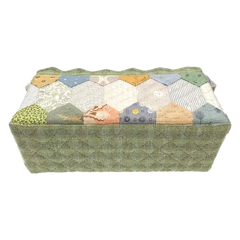 Yoko Saito Fabric Box kit boite tissu 21 cm hexagones
