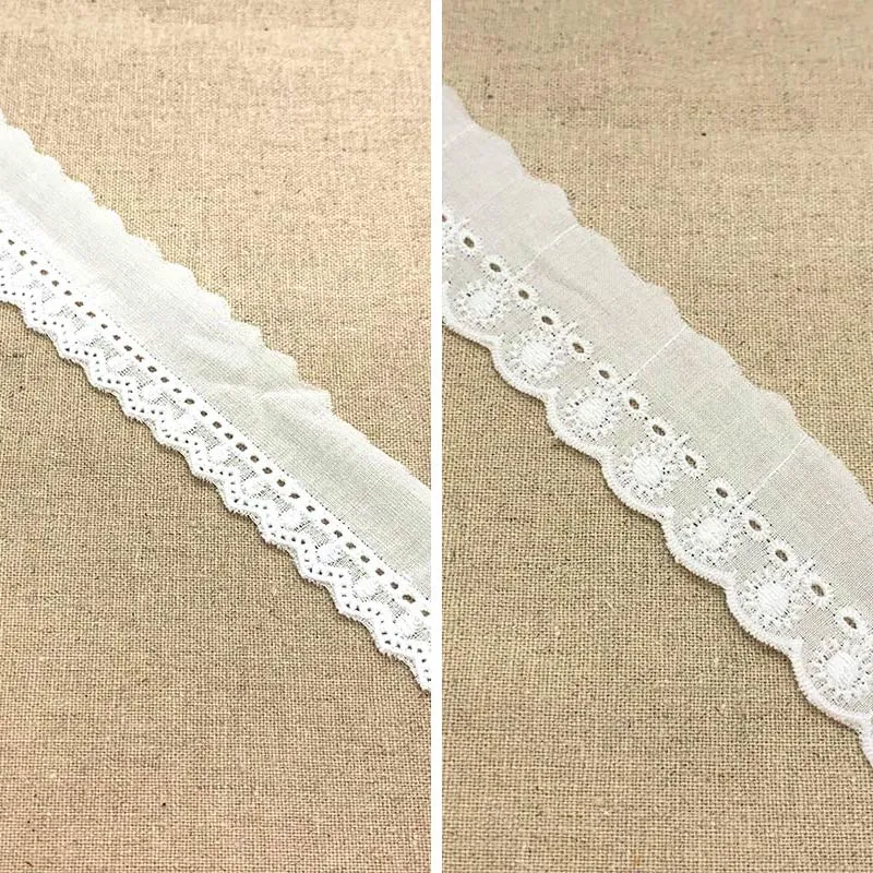 Yoko Saito Cotton Lace M78 dentelle coton blanche 12 mm