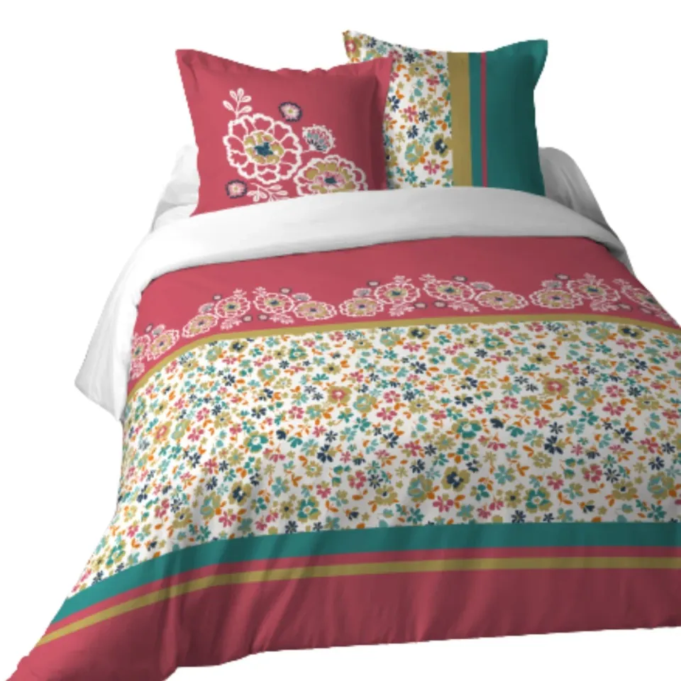 Stof Amaryllis parure housse de couette 240x220 coton multicolore