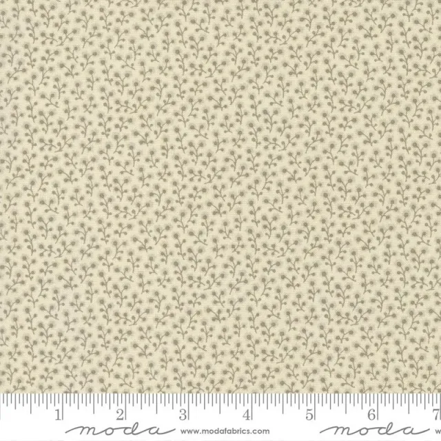 French General Antoinette 13956 19 tissu coton bleu floral au mètre