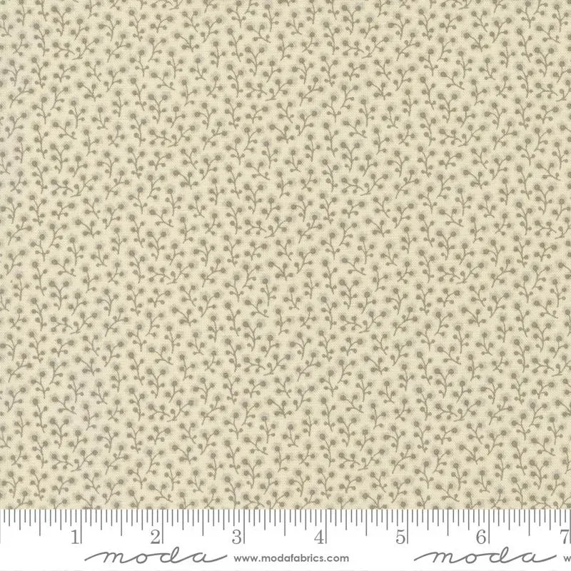 French General Antoinette 13956 19 tissu coton bleu floral au mètre