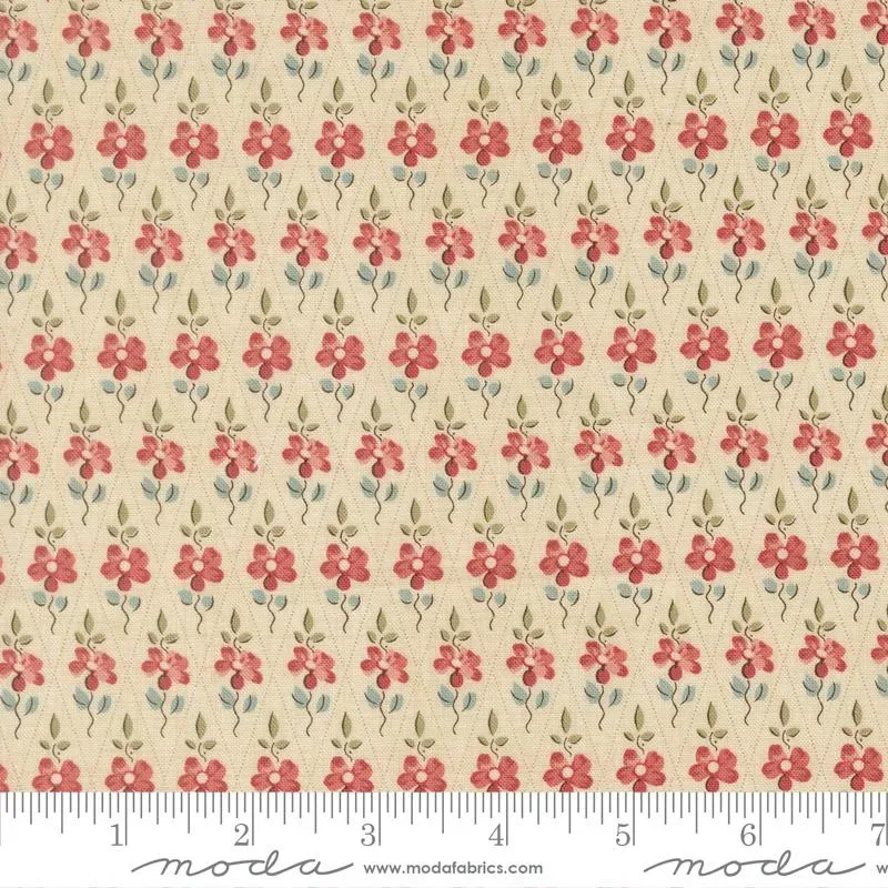 French General Fleur de Paris 13997 11 tissu coton Pearl