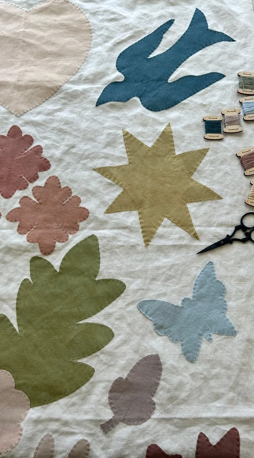 French General Stitched Story Banner patron PDF gabarits