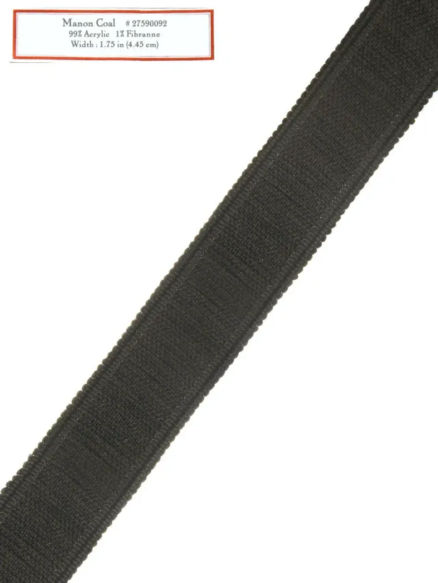 French General Manon Coal galon décoratif 4,5 cm au mètre