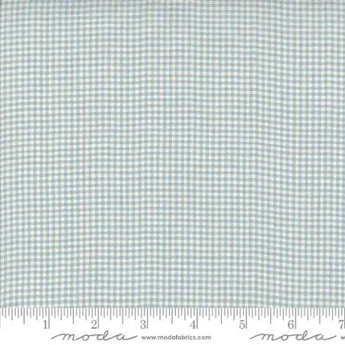 French General Ginghams tissu vichy bleu perle coton au mètre