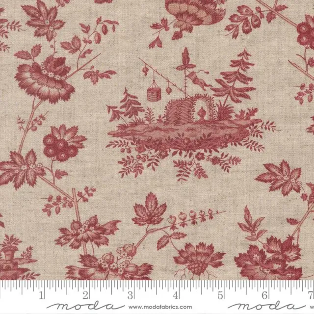 French General Fleur de Paris Pearl Garance 13992 11L tissu lin