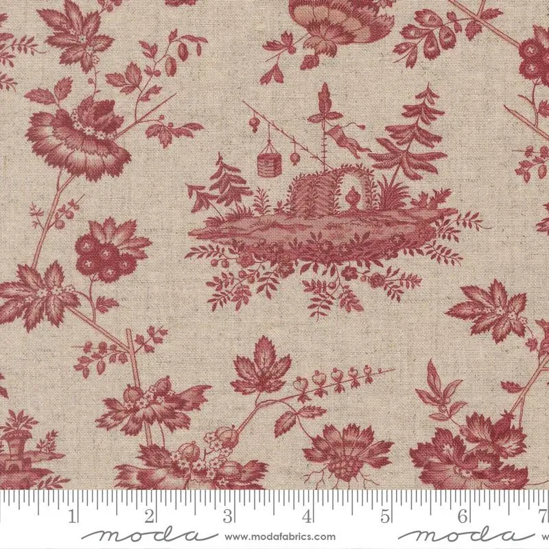French General Fleur de Paris Pearl Garance 13992 11L tissu lin
