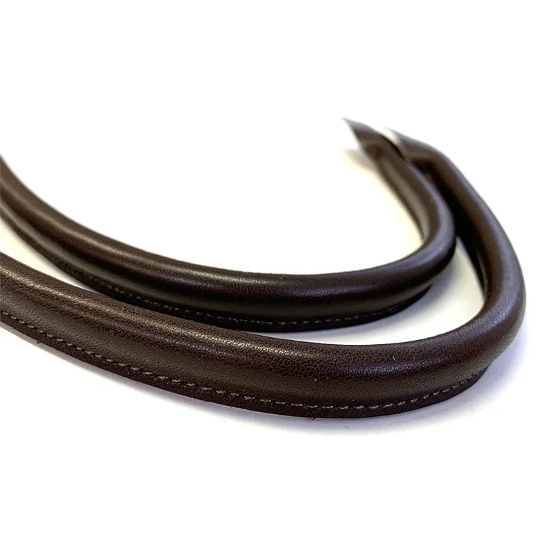 Yoko Saito anse sac cuir véritable 40 cm paire marron