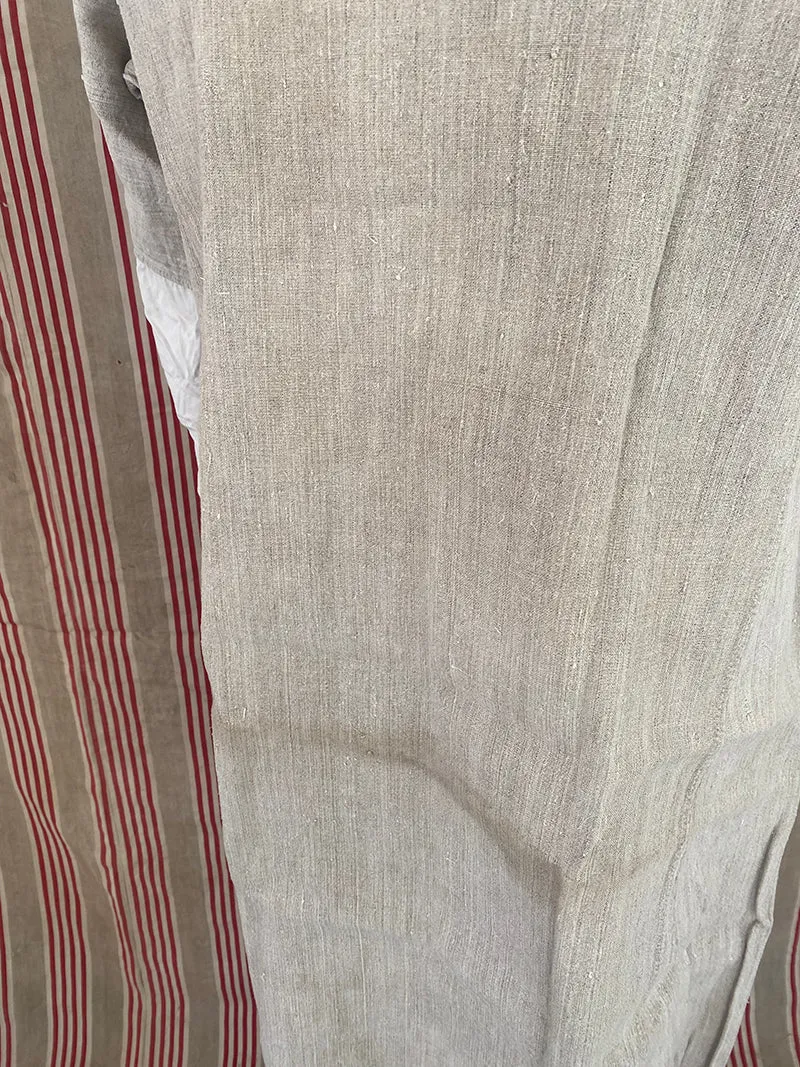 French General Found in France chemise n°8 toile ancienne taille 8-10