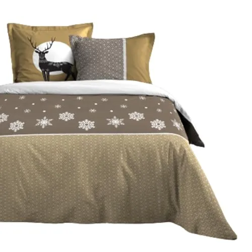STOF Estrella parure 240x220 cm or coton 3 pièces