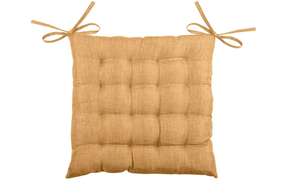STOF Bea galette de chaise 40x40 cm camel polyester