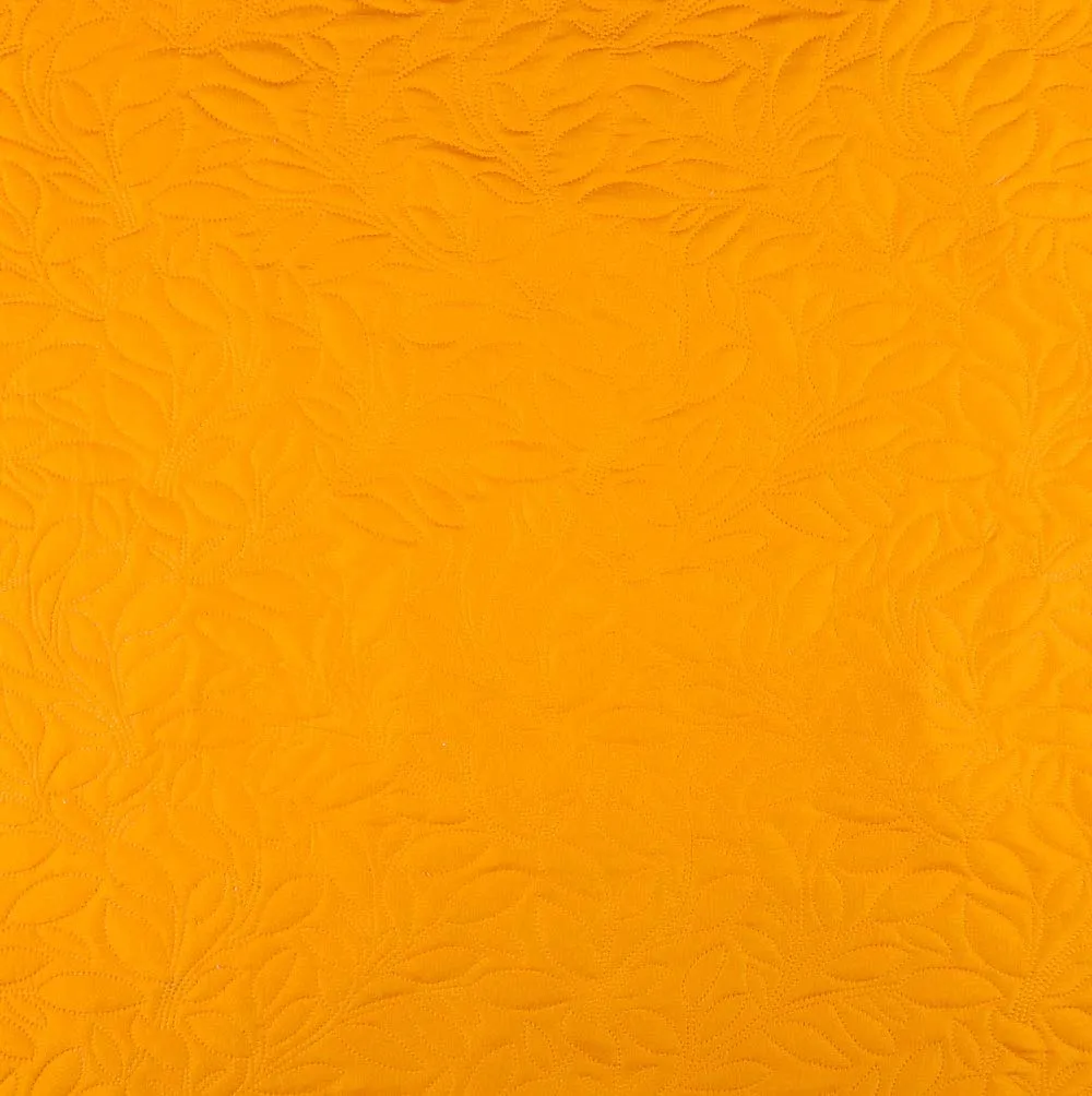 Stof Cassandre boutis 240x220 curry +2 taies polyester