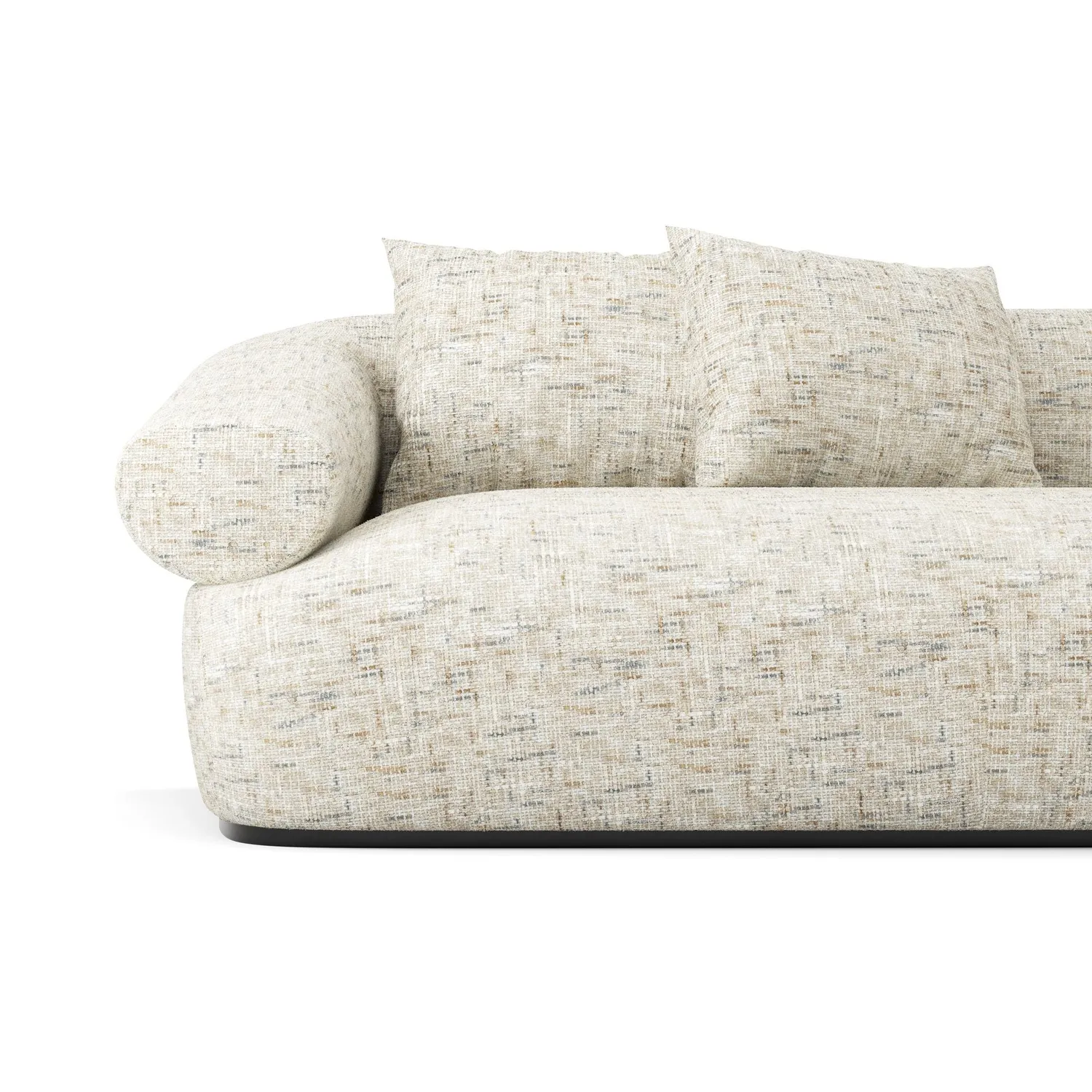 Elastron Bliss tissu lourd Toffee au mètre effet flammé