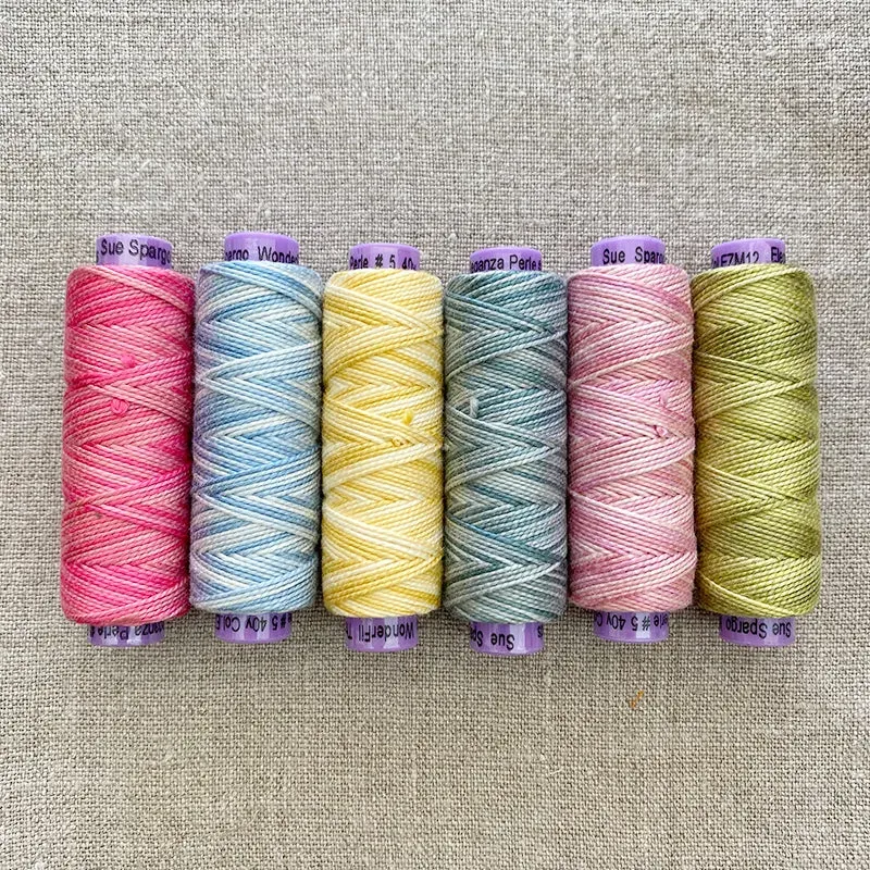 French General Summer Perle fils coton perlé lot 6 taille 5