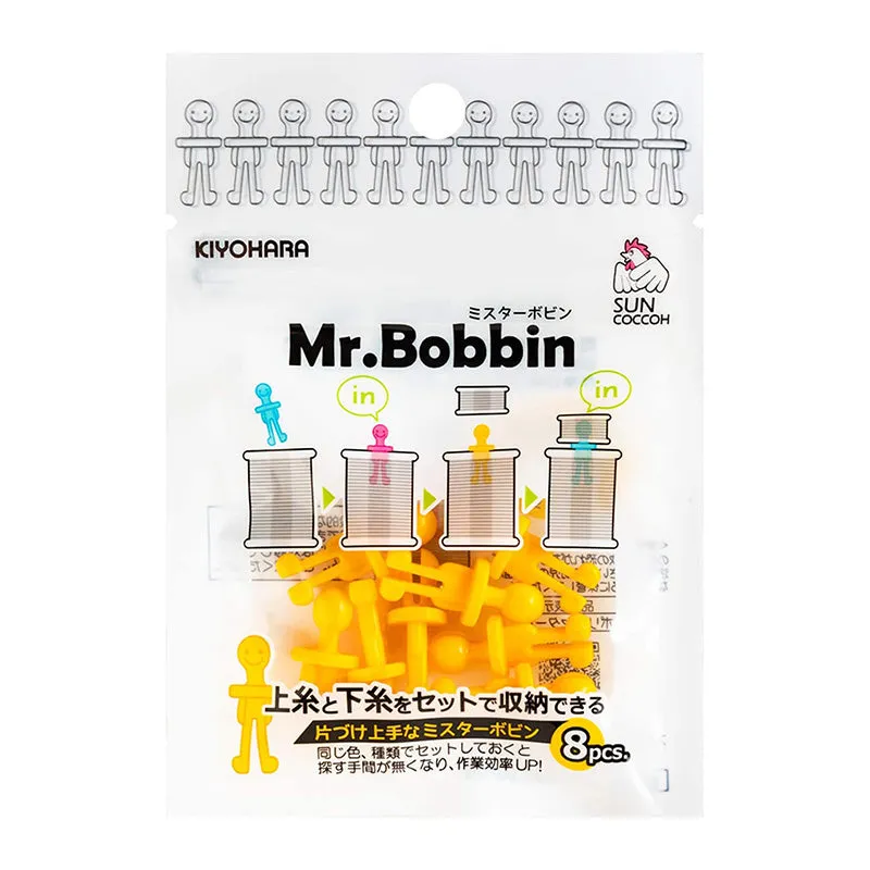 Yoko Saito Mr Bobbin clip canette lot de 8 rose