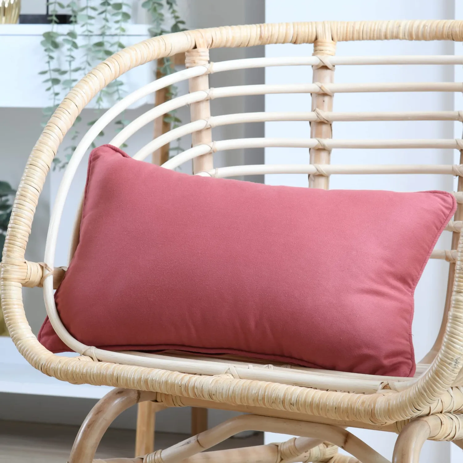 STOF Oxford coussin grenache 30x50x15 cm satin coton