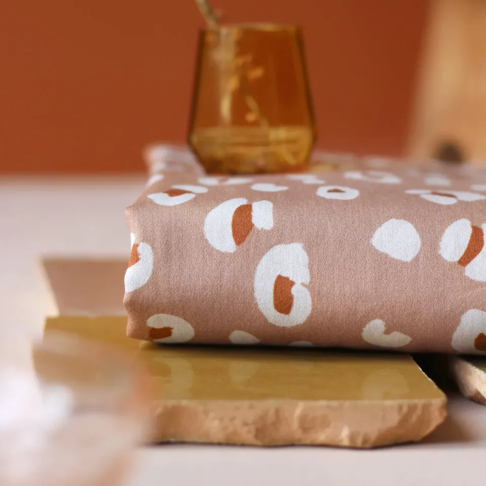 La Maison Naïve Léo Tomette satin de coton imprimé tomette