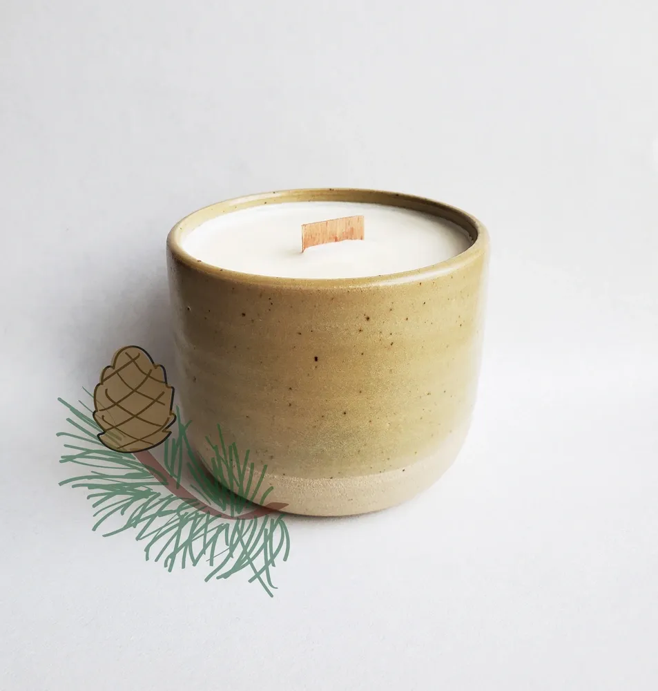 Tribu Indigo Cèdre de l’Atlas bougie parfumée 30h cire soja