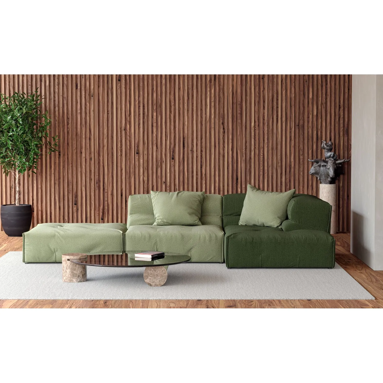 Elastron Madeira Collection tissu au mètre chiné résistant