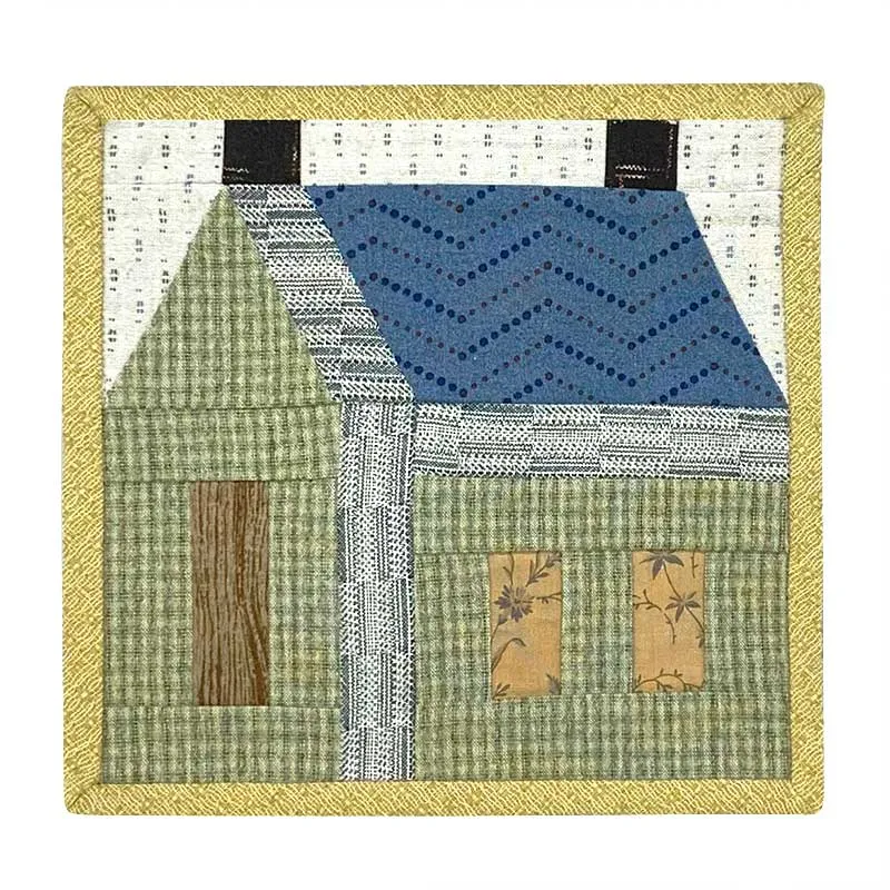 Yoko Saito School House Mini Tapestry kit mini quilt facile