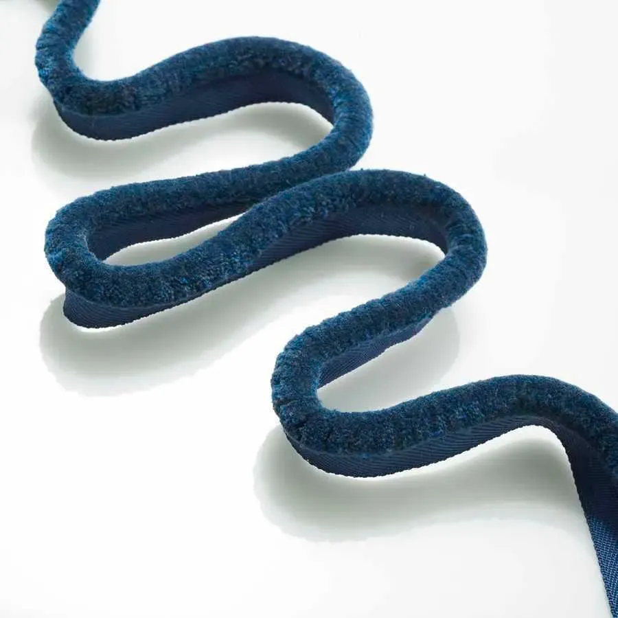 French General Cambron Indigo cordon déco coton au mètre