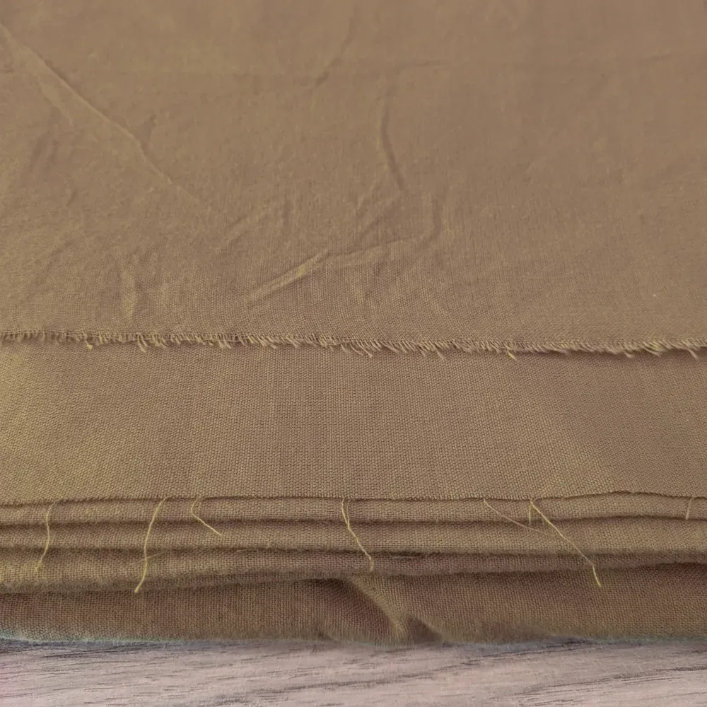 Tribu Indigo Taupe tissu coton bio au mètre 120g/m²