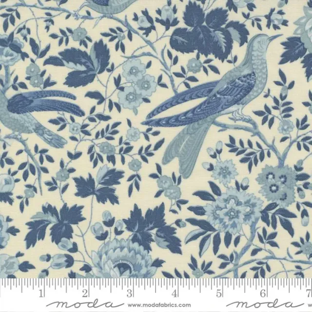 French General Bleu De France 13930 14 tissu coton perle au mètre