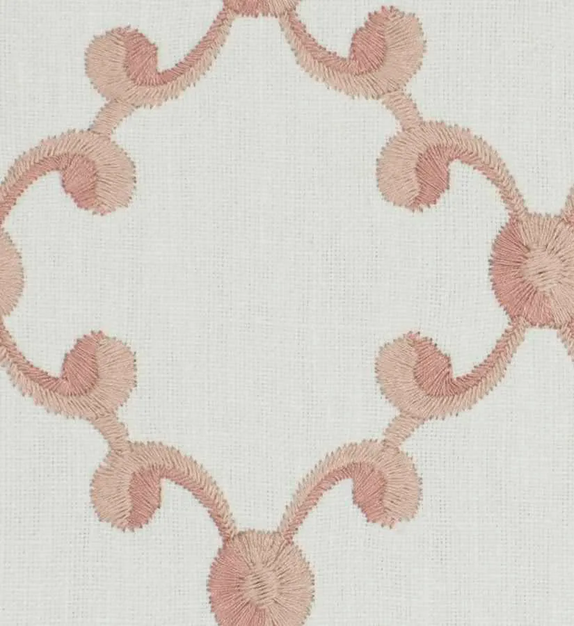 French General Jardin Morisette Rose tissu ameublement