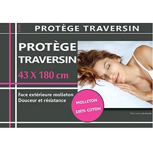 Stof protège-traversin 43x180 cm blanc imperméable