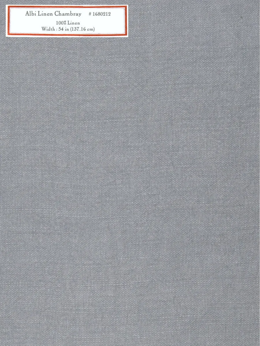 French General Albi Linen Chambray tissu ameublement lin au mètre