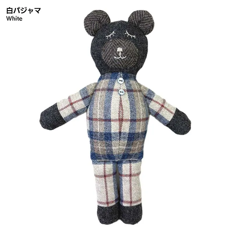 Sleepy Bear vol.2 kit ours peluche tissu blanc 27 cm Yoko Saito