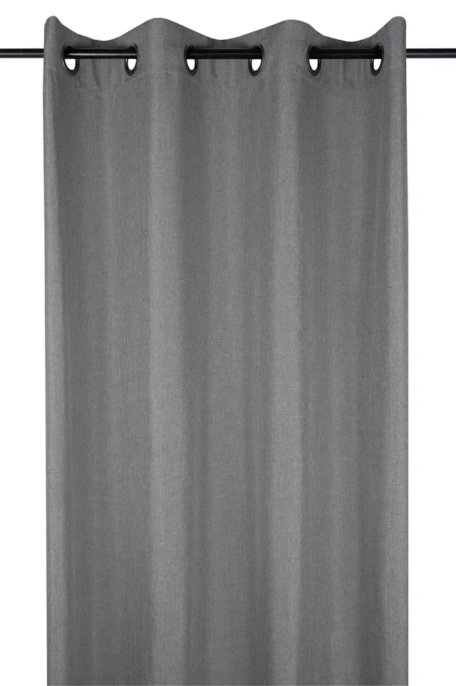 Stof Bea Rideau à Œillets Anthracite 140x260 cm Polyester