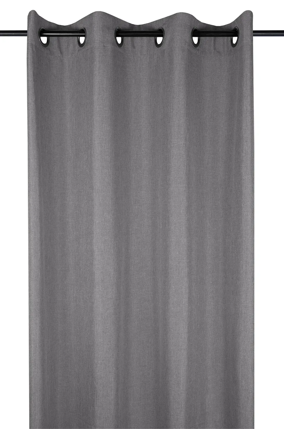 Stof Bea Rideau à Œillets Anthracite 140x260 cm Polyester