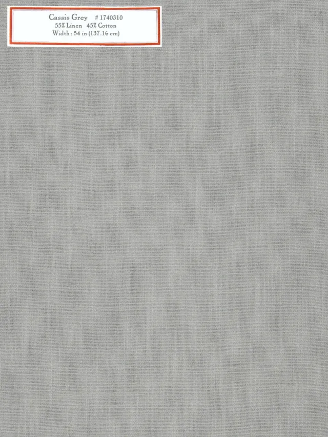 French General Cassis Grey tissu ameublement gris au mètre