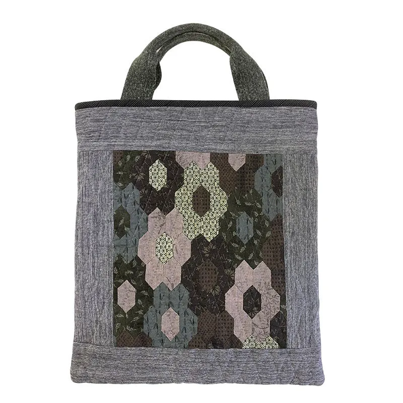 Yoko Saito Long Hexagon kit sac patchwork EPP 37 cm automne