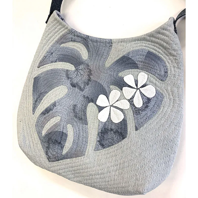Yoko Saito Plumeria Shoulder Bag kit sac appliqué tropical