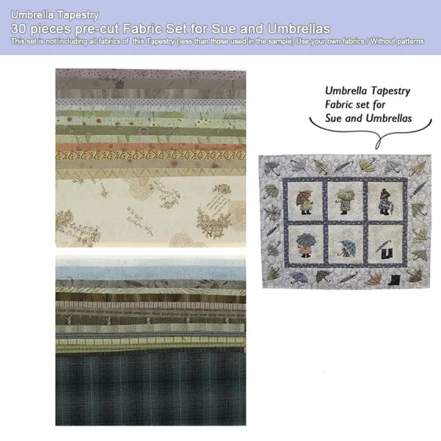 Yoko Saito Umbrella Tapestry lot 30 coupons Sue parapluies