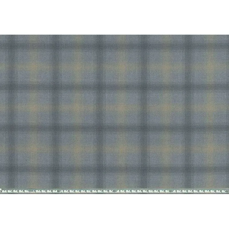 Yoko Saito 2026-04-A08 tissu coton carreaux bleus au mètre